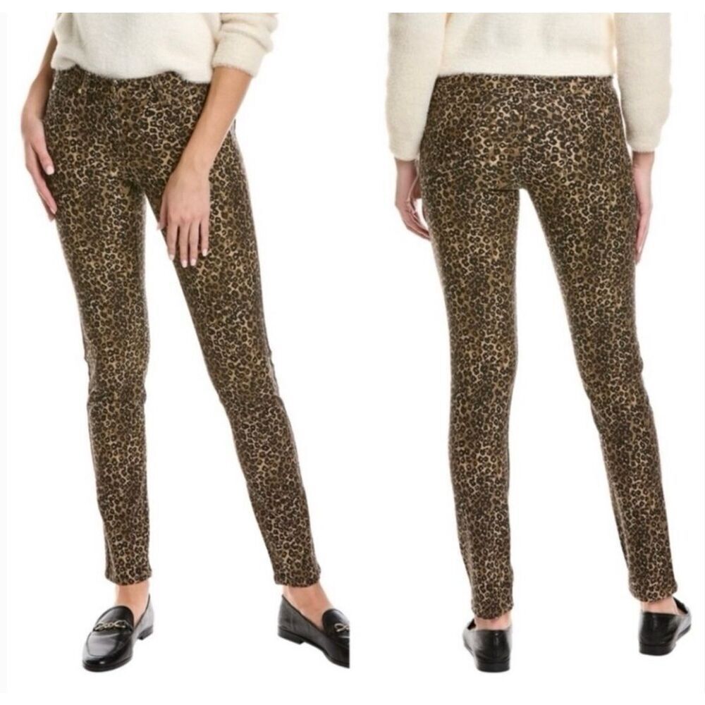 J.McLaughlin leopard straight leg jeans 10